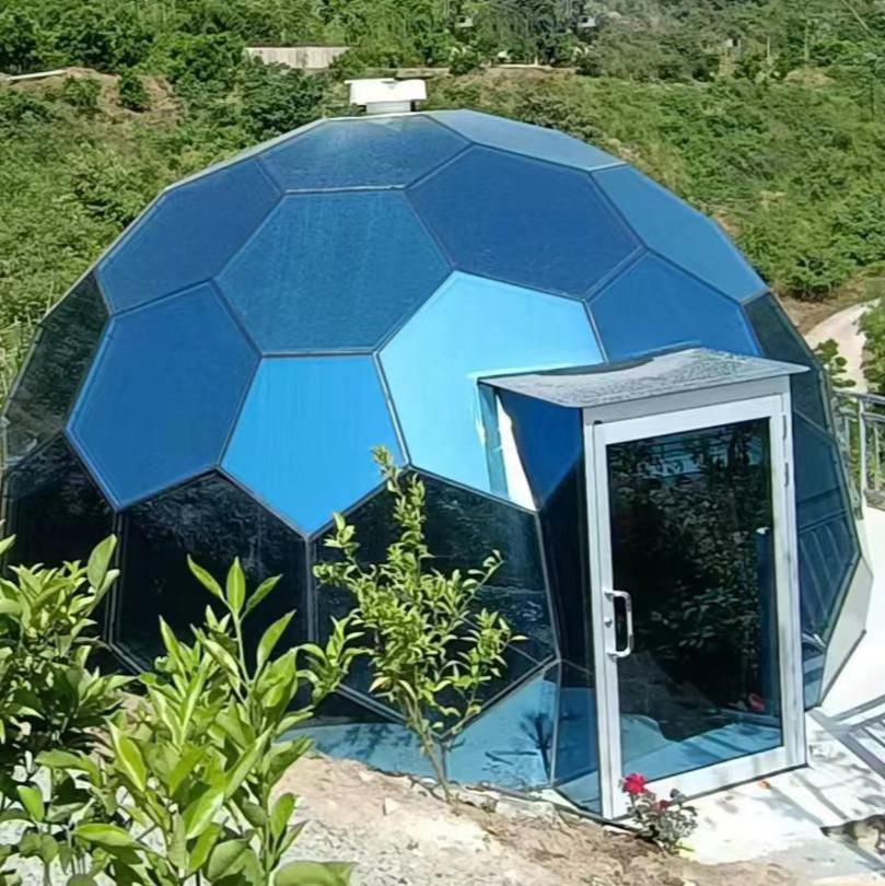 Cupola geodetica in vetro 6m AMA-GV-6