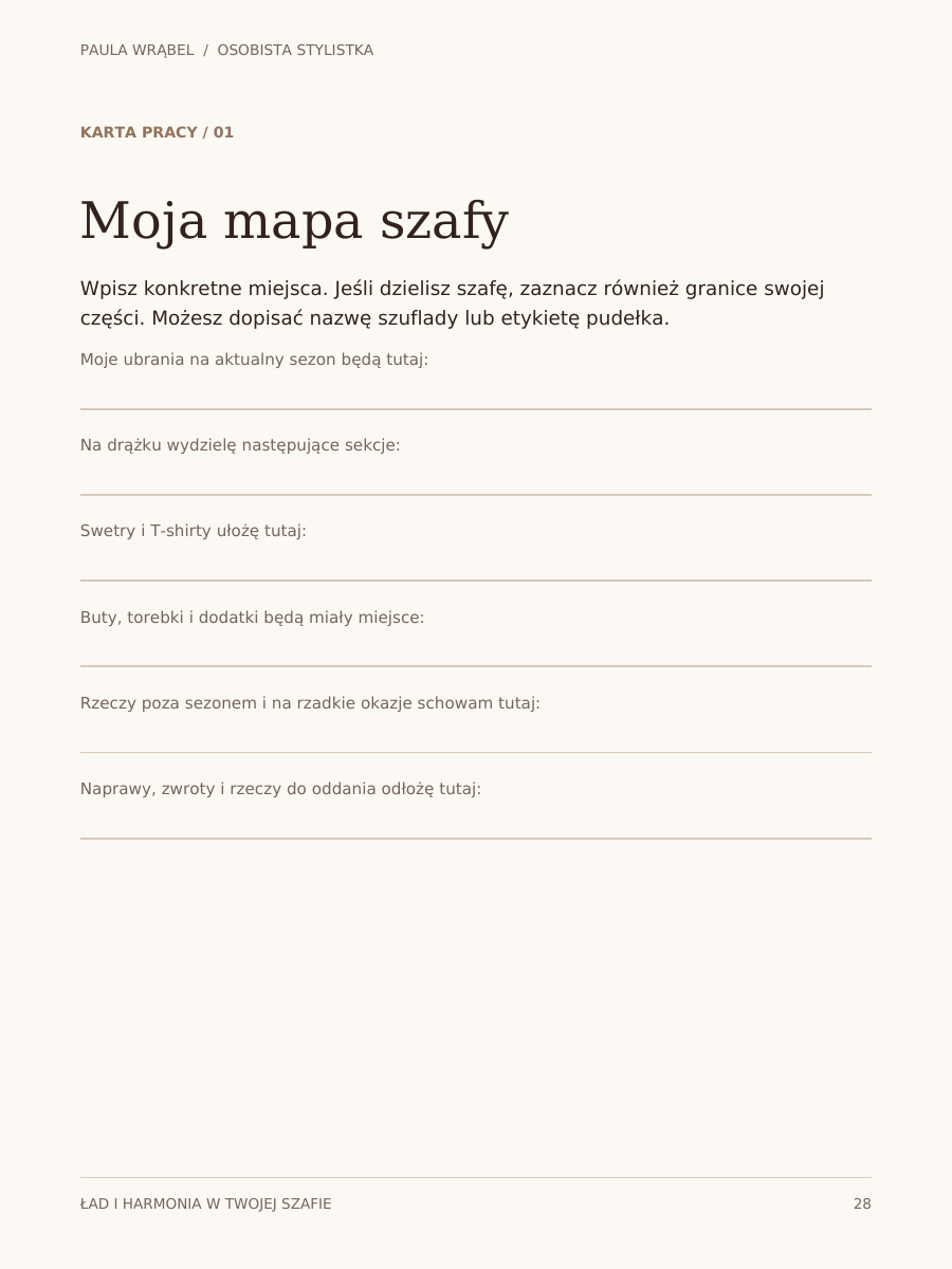 Karta pracy Moja mapa szafy – strona 28 ebooka