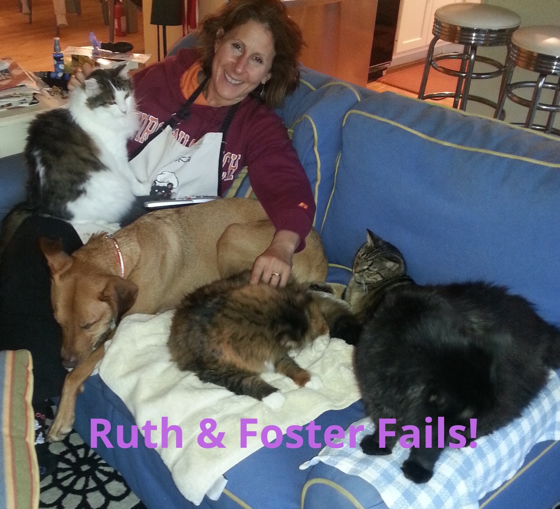 Ruth surrounded by foster failures