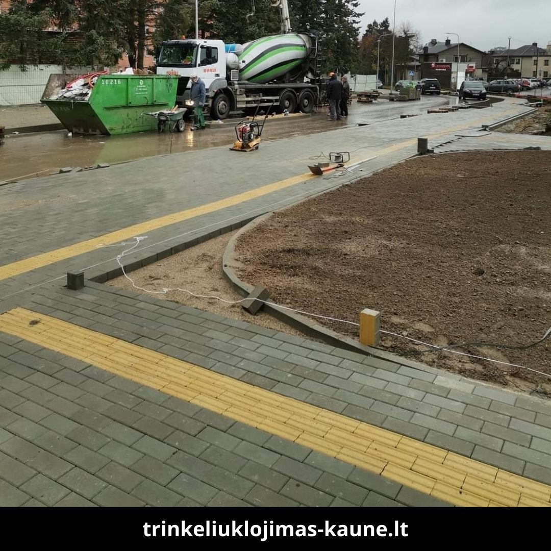 Trinkelių klojimas Kaune atlikti darbai 8