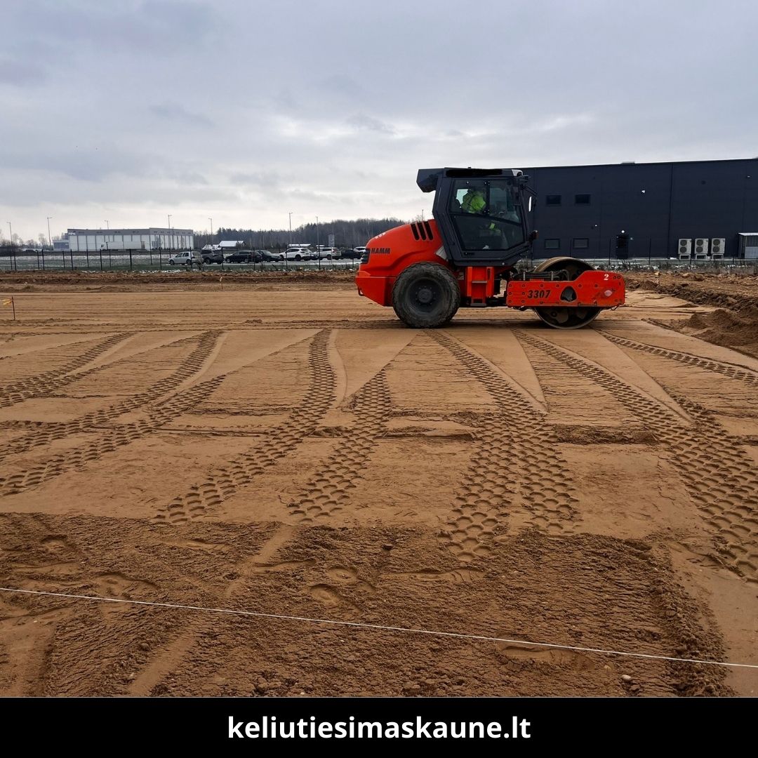 Kelių tiesimas Kaune atlikti darbai 9