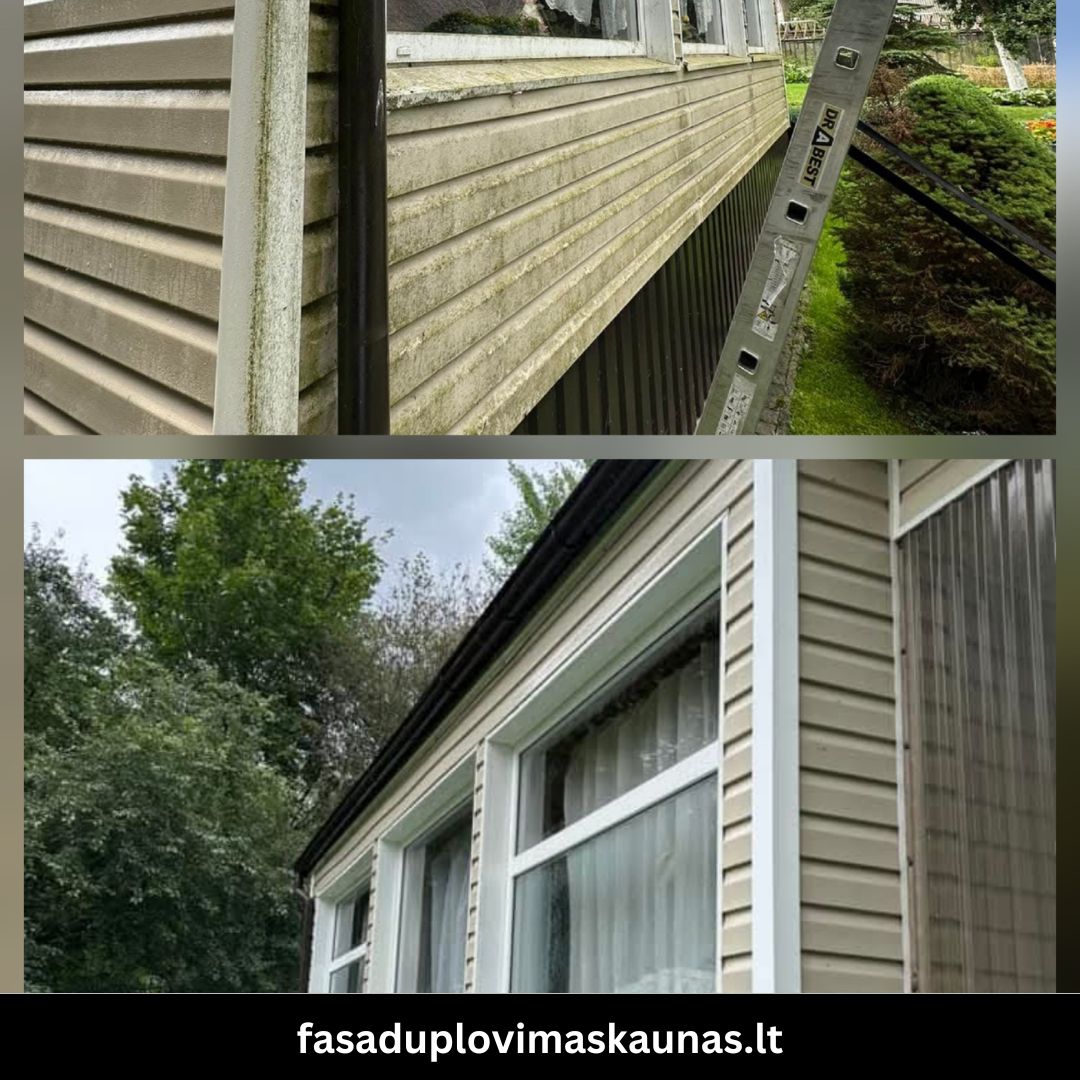 Atlikti fasadų plovimo darbai Kaune 1