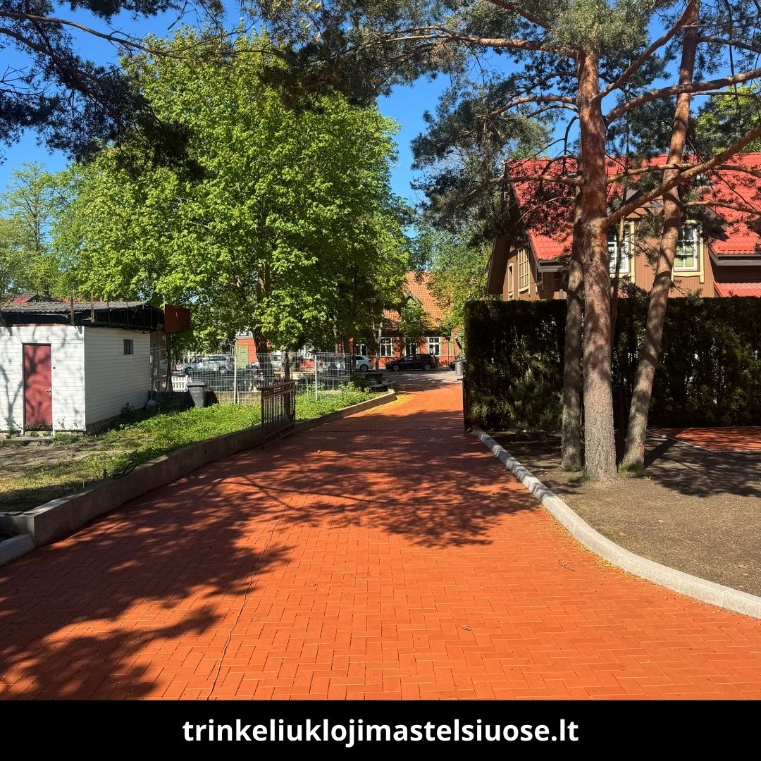 Trinkelių klojimas Telšiuose atlikti darbai 1