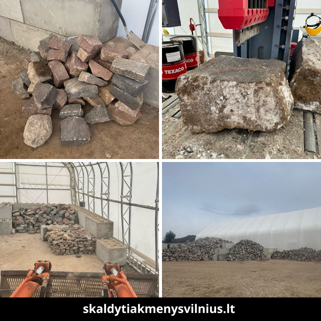 Skaldyti akmenys Vilniuje