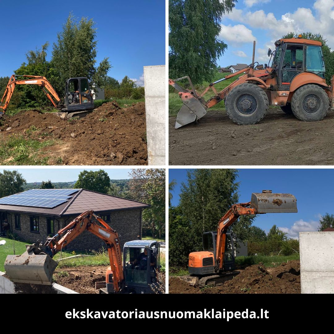 Ekskavatoriaus nuoma Klaipedoje - MB Raciokas