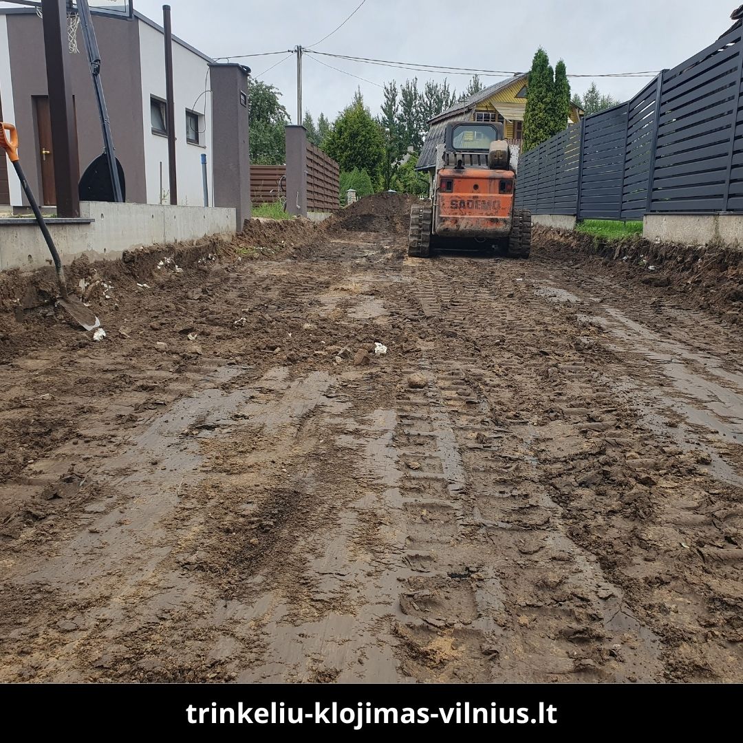 Trinkelių klojimas Vilniuje atlikti darbai 1