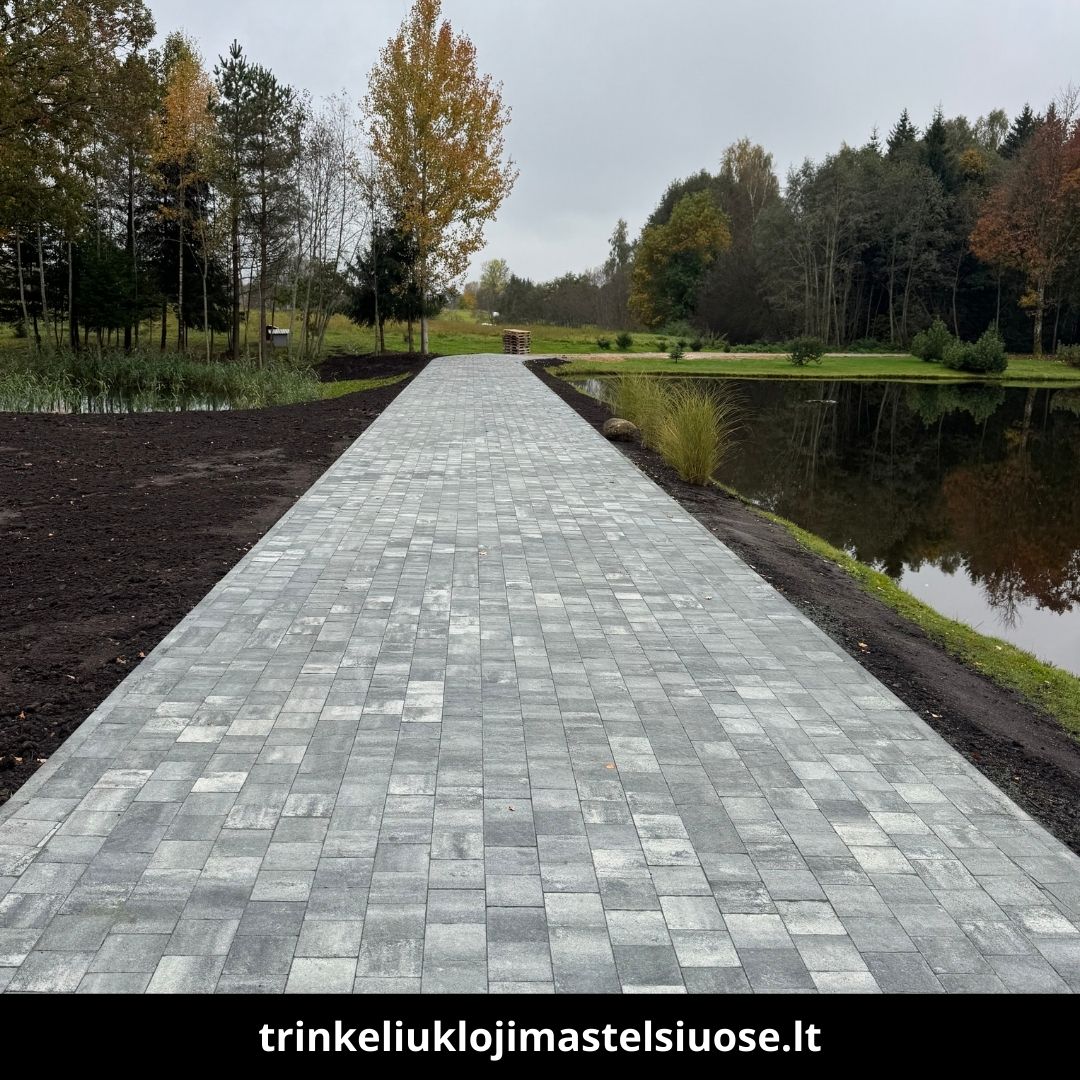 Trinkelių klojimas Telšiuose atlikti darbai 3