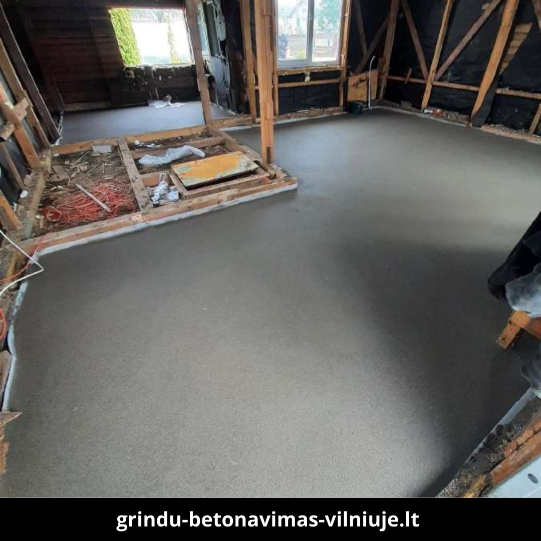Grindų betonavimas Vilniuje atlikti darbai 5