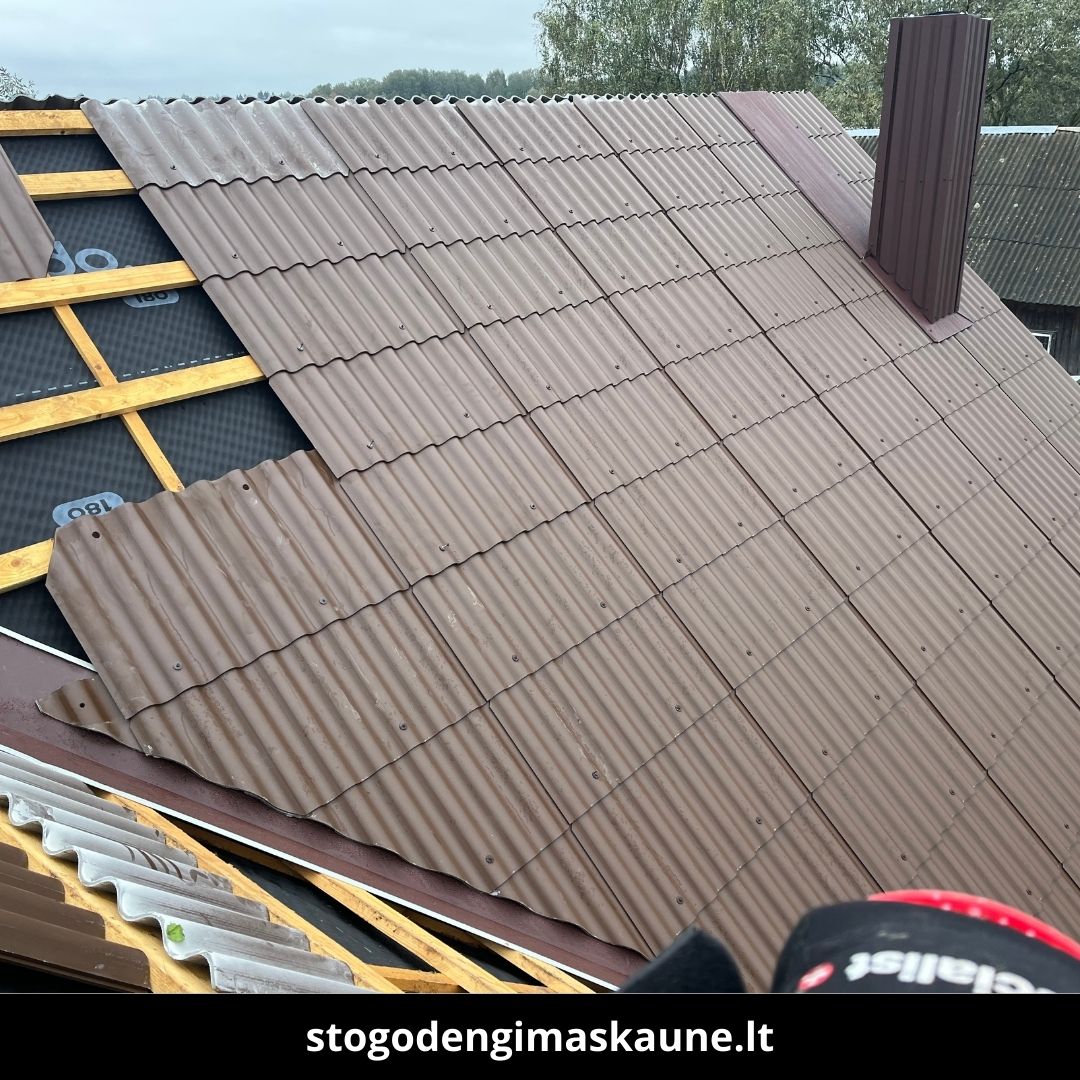 Stogo dengimas Kaune atlikti darbai 3