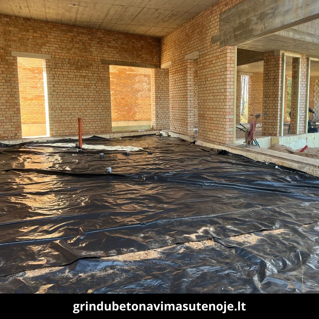 Grindų betonavimas Utenoje atlikti darbai 4
