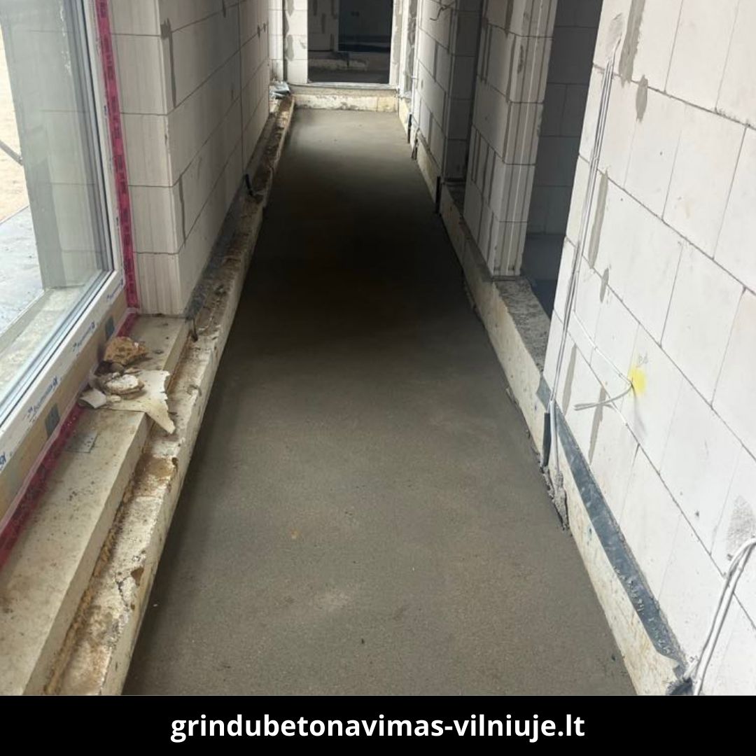 Grindų betonavimas Vilniuje atlikti darbai 6