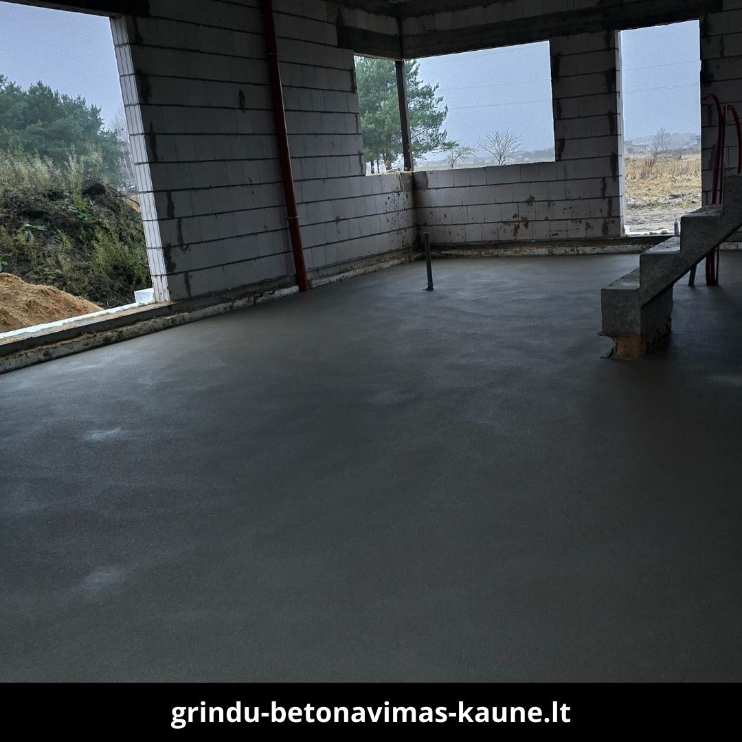 Grindu betonavimas Kaune atlikti darbai 9
