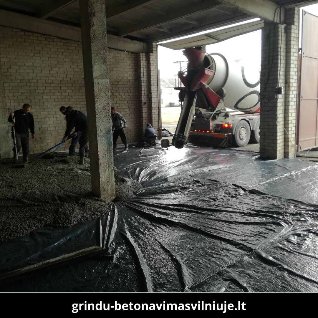 Grindų betonavimas Vilniuje 1