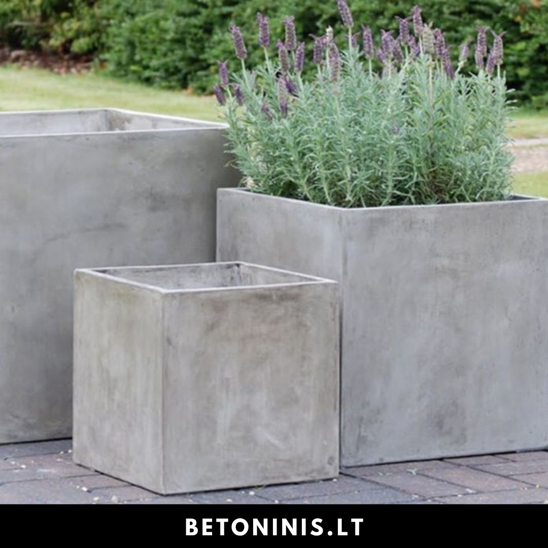 Betoniniai lauko - vidaus vazonai 4
