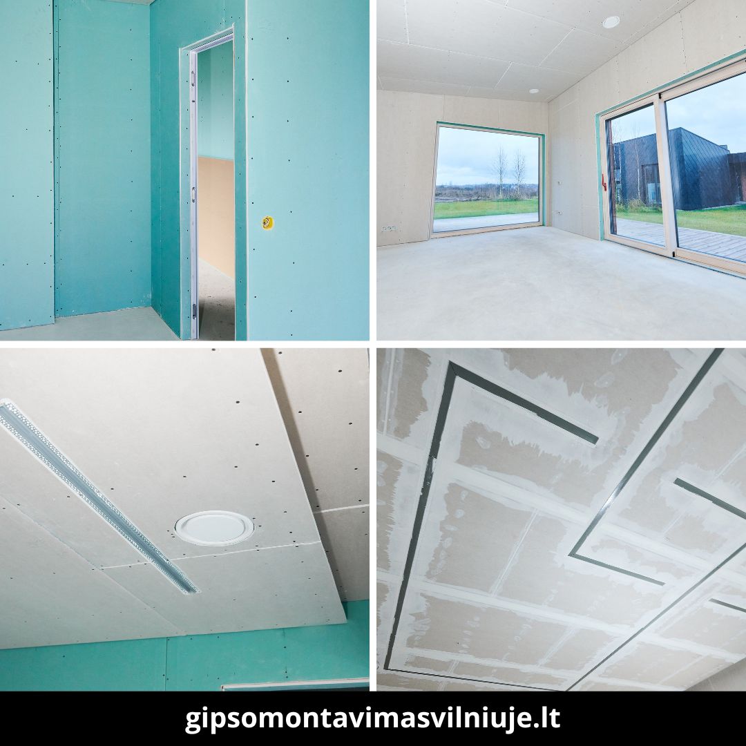 Gipso montavimas Vilniuje