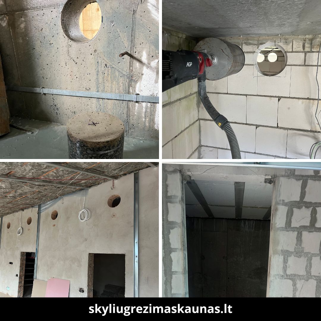 Skylių gręžimas Kaune