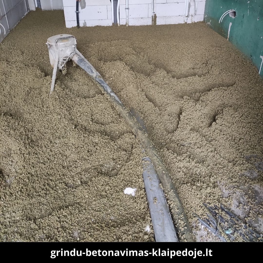 Grindų betonavimas Klaipėdoje atlikti darbai 1