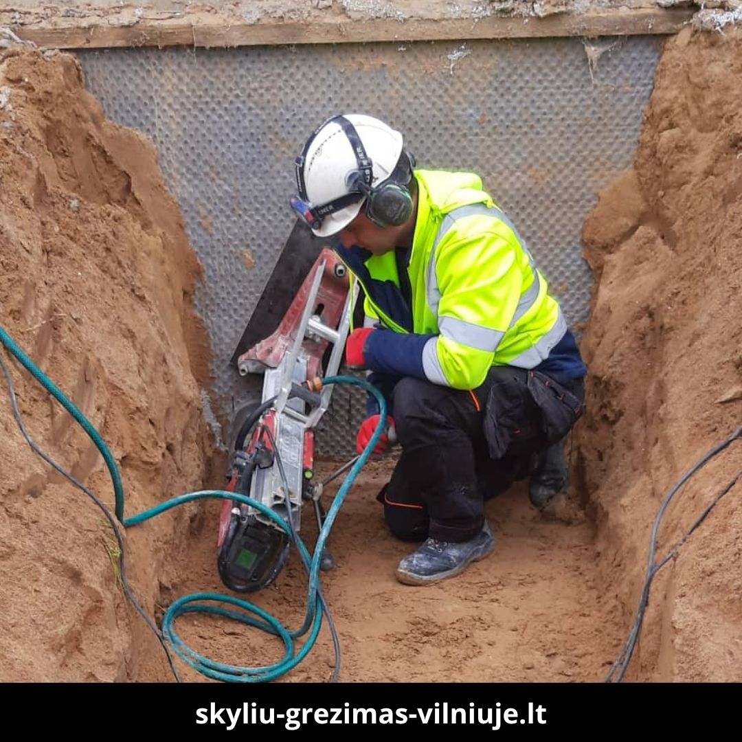 Skylių gręžimas Vilniuje darbai 1
