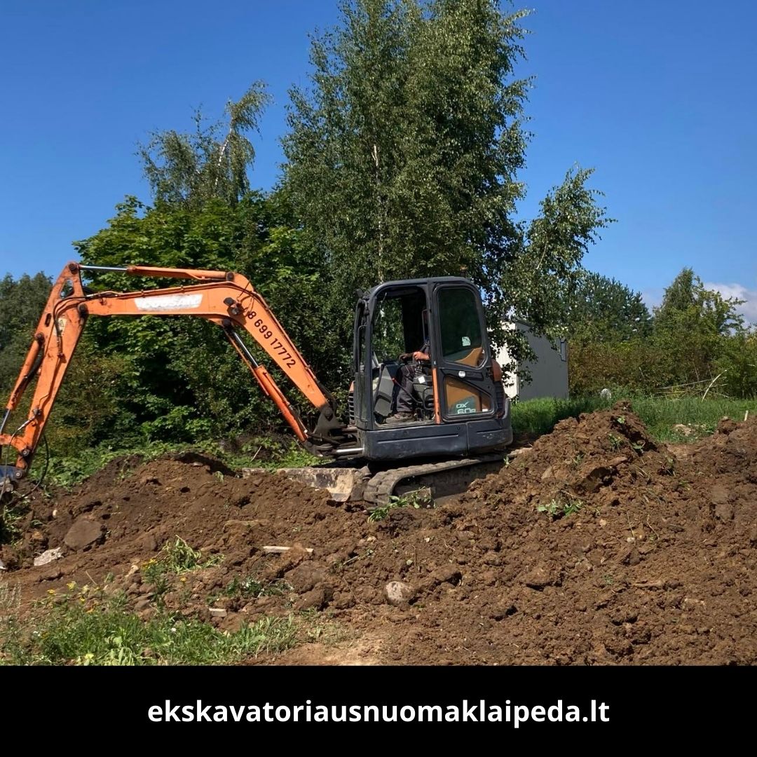 Ekskavatoriaus nuoma Klaipedoje - MB Raciokas technika 3