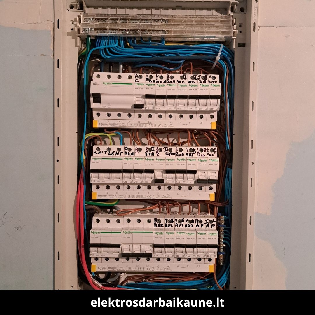 Elektros darbai Kaune atlikti darbai 2