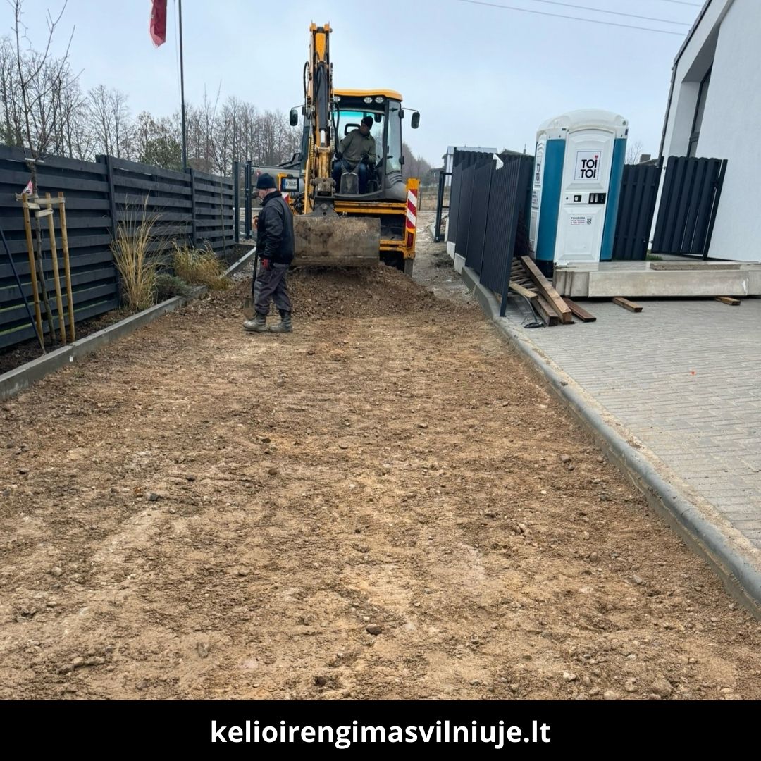 Kelio įrengimas Vilniuje darbai 3