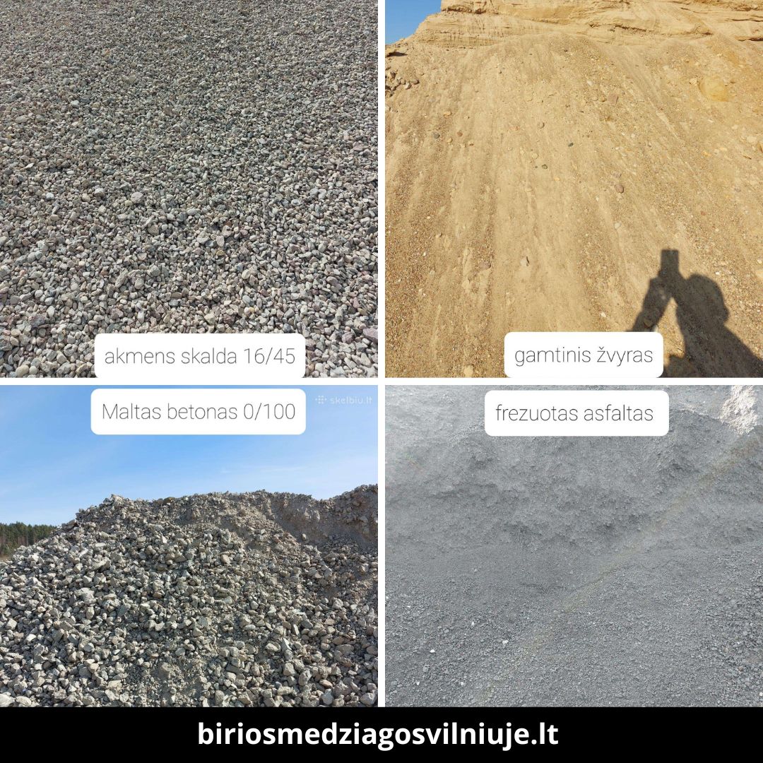 Birios medžiagos Vilniuje