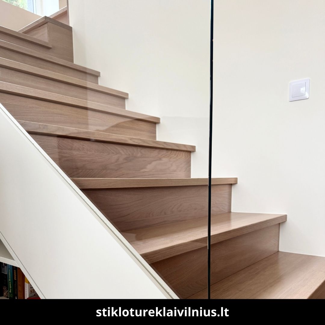 Stiklo turėklai Vilnius atlikti darbai 3