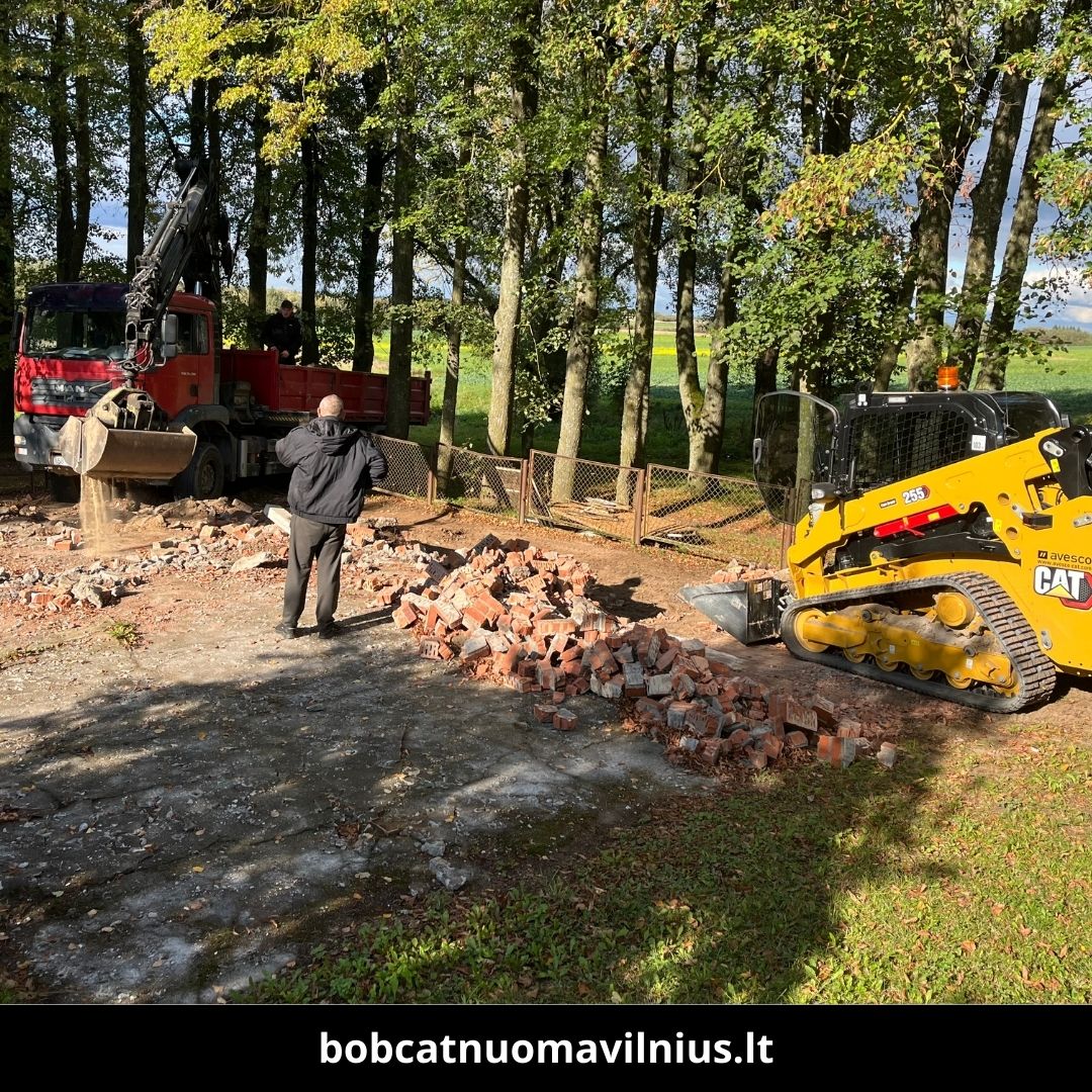 Bobcat nuoma Vilniuje atlikti darbai 2