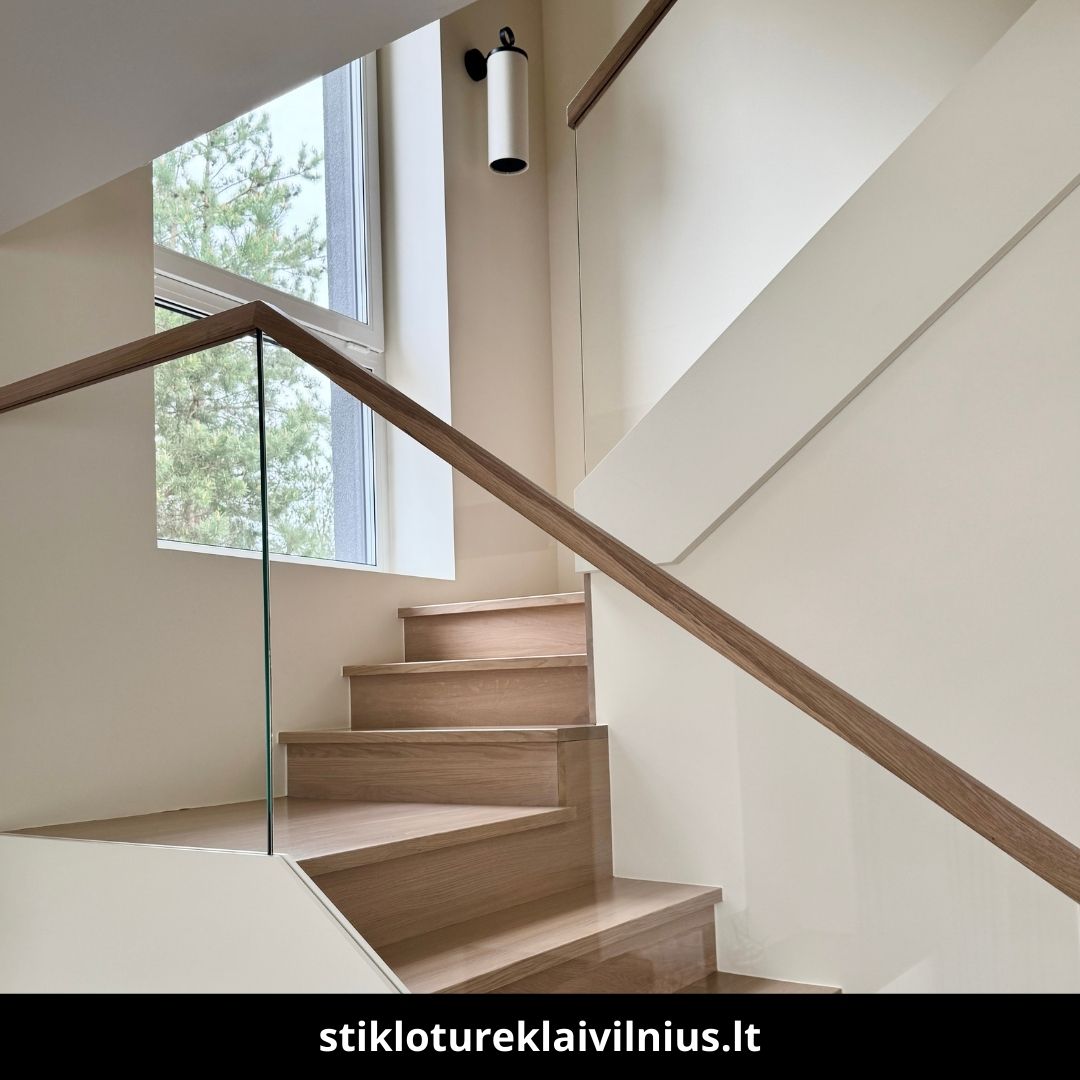 Stiklo turėklai Vilnius atlikti darbai 4