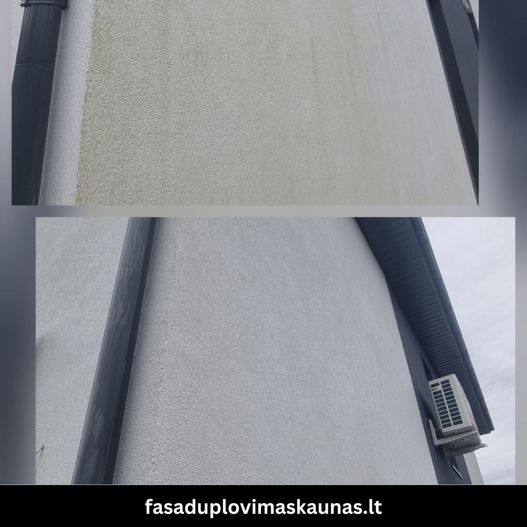 Atlikti fasadų plovimo darbai Kaune 3