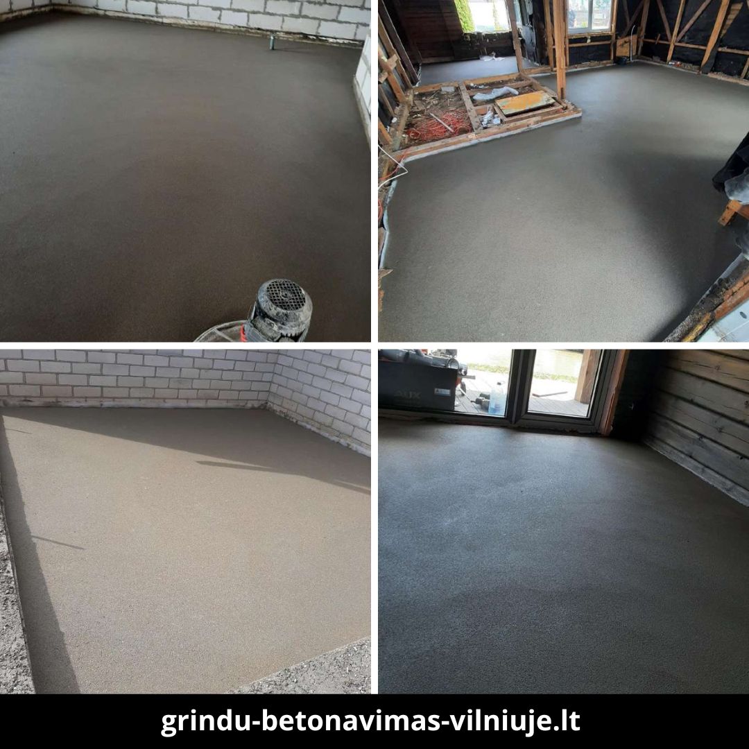 Grindų betonavimas Vilniuje