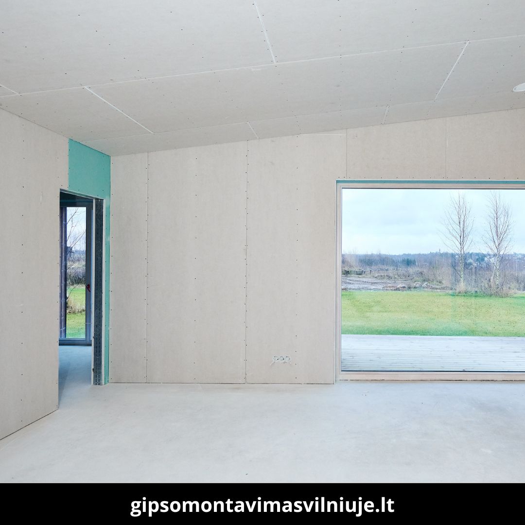Gipso montavimas Vilniuje atlikti darbai 4
