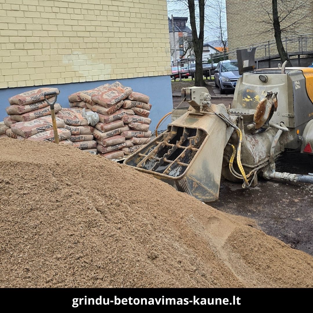 Grindu betonavimas Kaune atlikti darbai 2