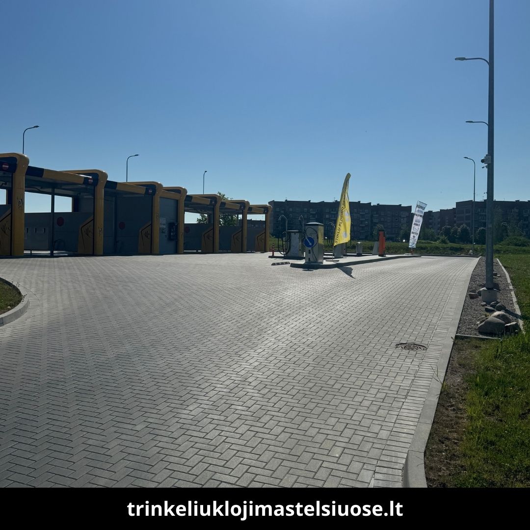 Trinkelių klojimas Telšiuose atlikti darbai 8