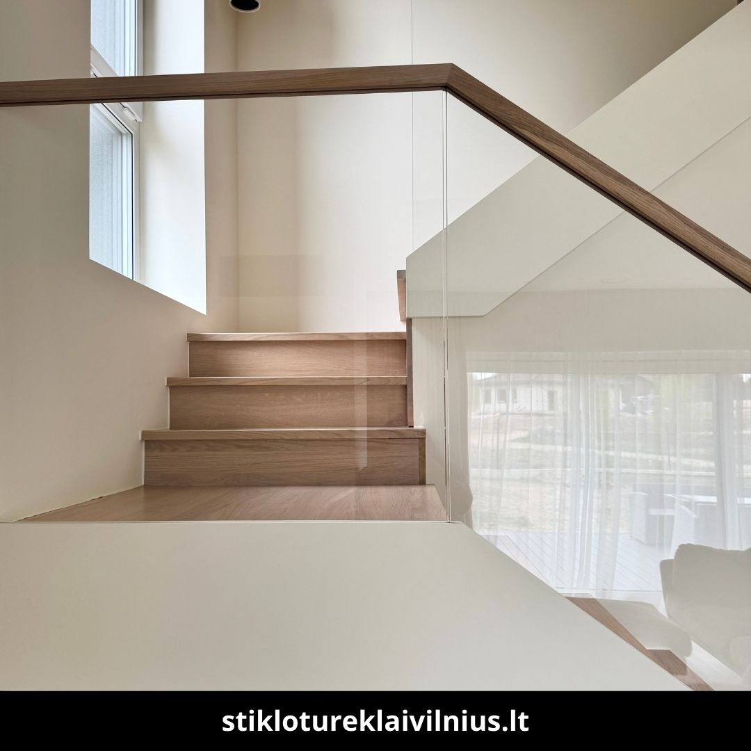 Stiklo turėklai Vilnius atlikti darbai 6