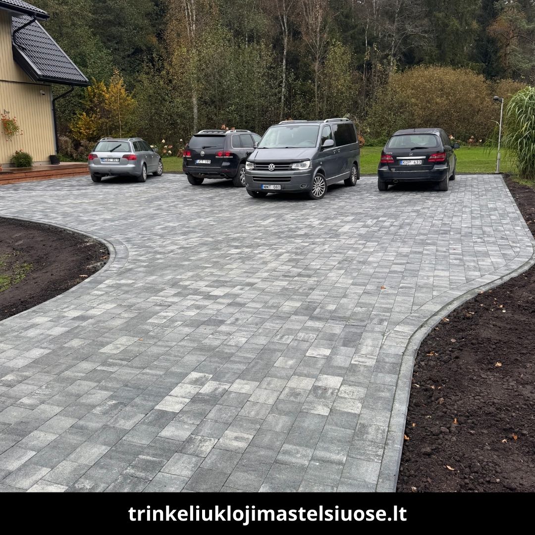 Trinkelių klojimas Telšiuose atlikti darbai 6