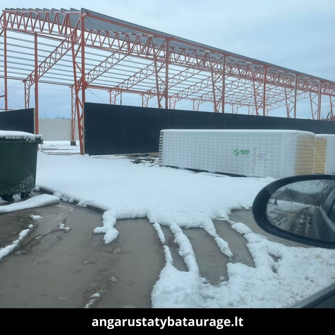 Angarų statyba Tauragėje atlikti darbai 7