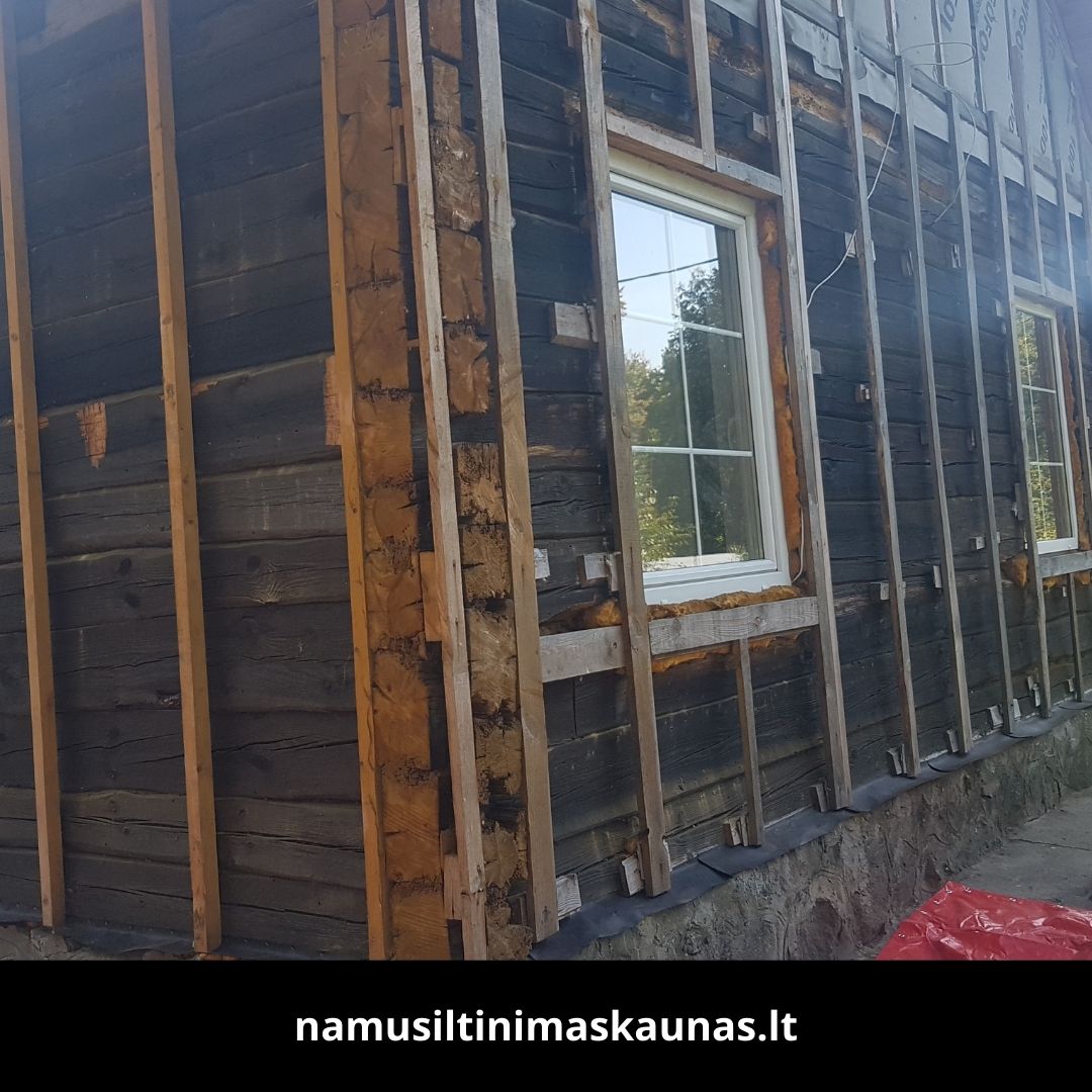 Namų šiltinimas Kaunas "Ekosved" atlikti darbai 3