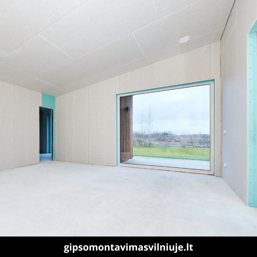 Gipso montavimas Vilniuje atlikti darbai 9