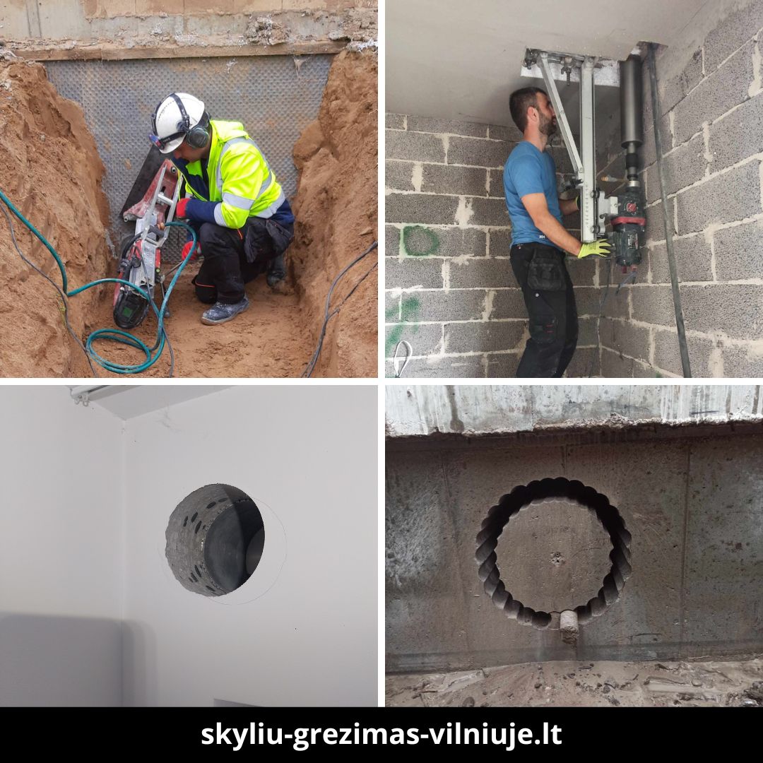 Skylių gręžimas Vilniuje