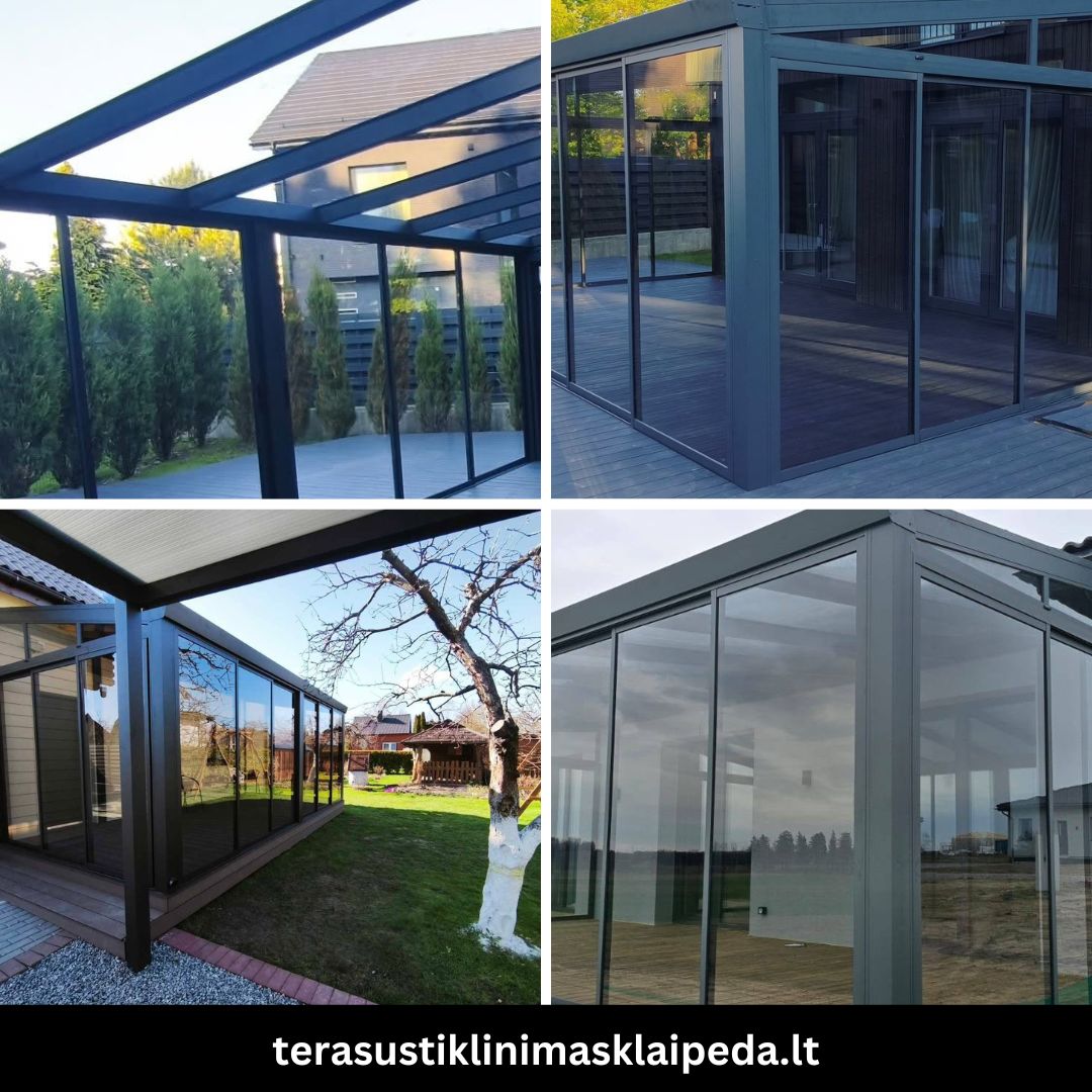 Terasų stiklinimas Klaipėdoje