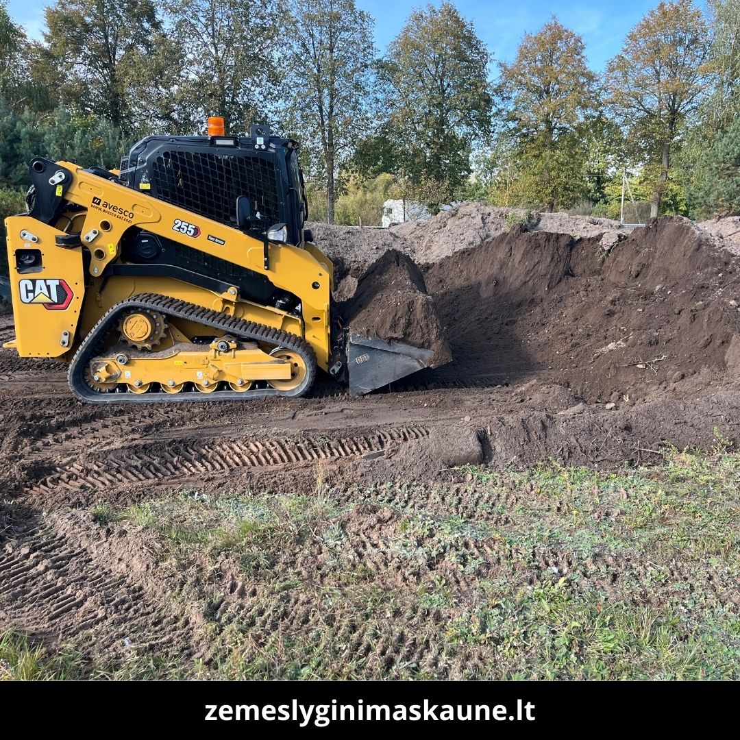 Žemės lyginimas Kaune atlikti darbai 2