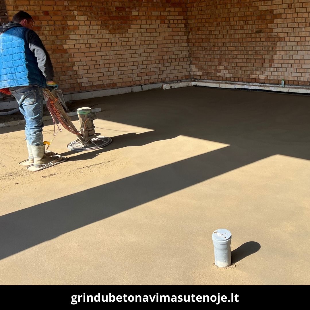 Grindų betonavimas Utenoje atlikti darbai 1