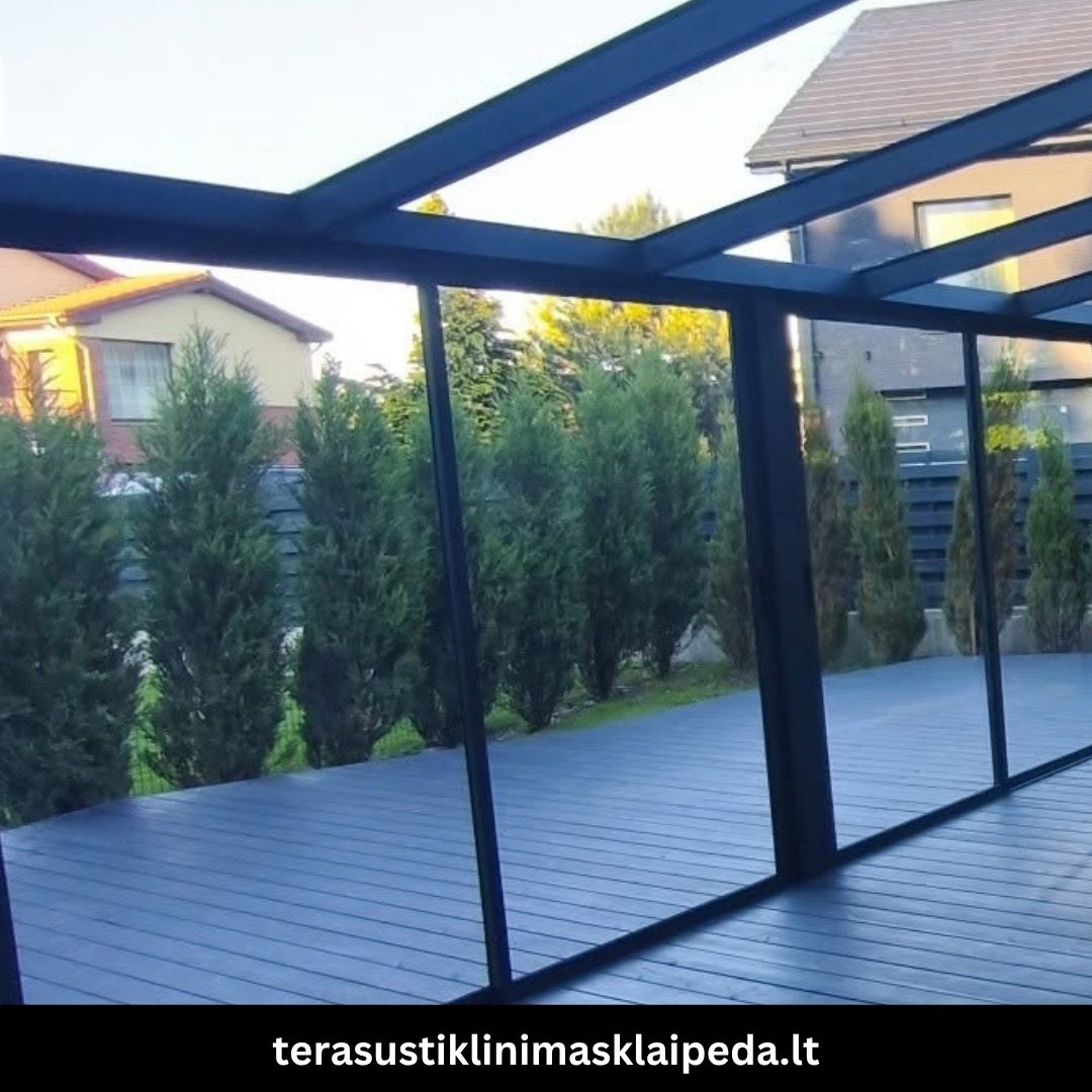 Terasų stiklinimas Klaipėdoje darbai 7