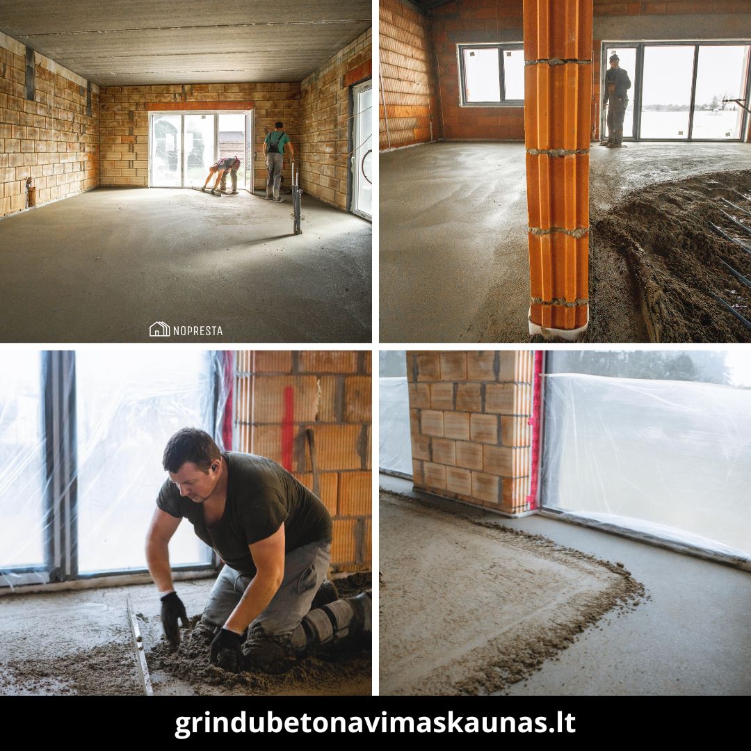 Grindų betonavimas Kaunas
