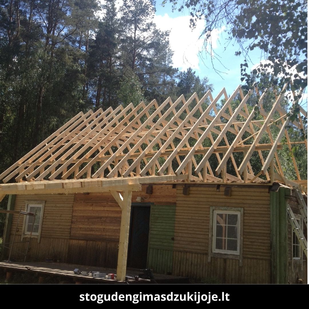 Stogų dengimas Dzūkijoje atlikti darbai 2
