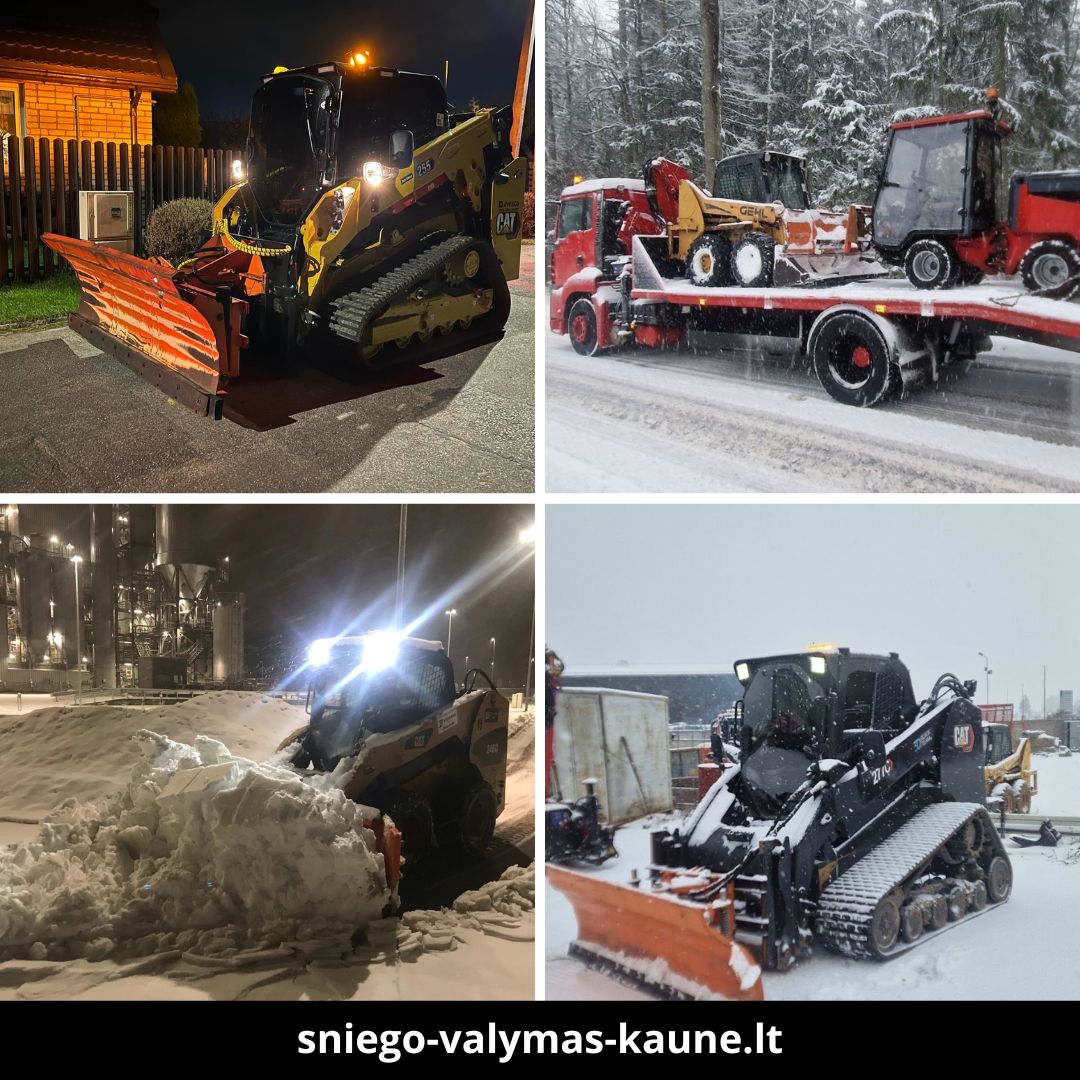 Sniego valymas Kaune