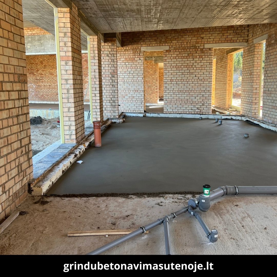 Grindų betonavimas Utenoje atlikti darbai 9