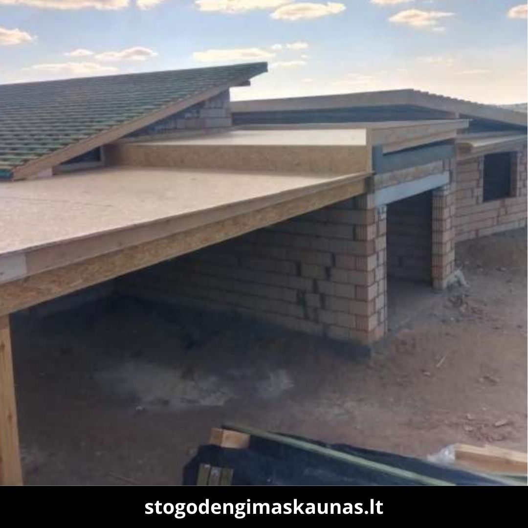 Stogo dengimas Kaunas atlikti darbai 6