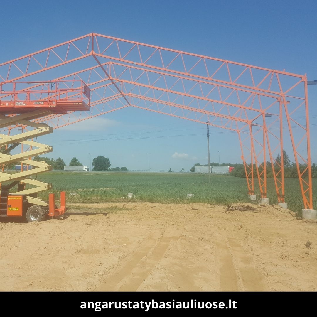 Angarų statyba Šiauliuose atlikti darbai 1